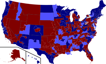 English: Depiction of the House vote on H.R. 3...
